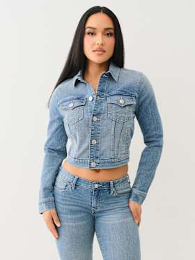 JESSIE CROP TRUCKER JACKET