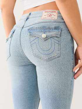 BECCA MID RISE FLAP BOOTCUT JEAN