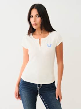 HORSESHOE LOGO RAGLAN TEE