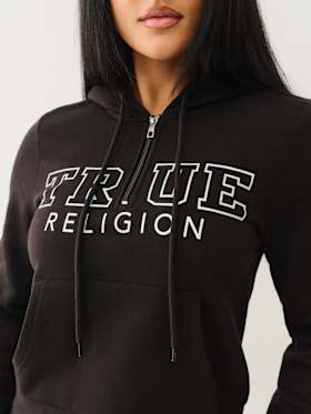 IRIDESCENT QUARTER ZIP HOODIE