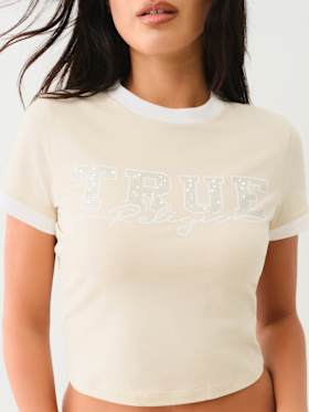 CRYSTAL RINGER BABY TEE
