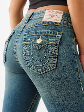 JOEY MID RISE BIG T FLARE JEAN