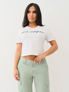 LOGO TAPING BOXY BABY TEE