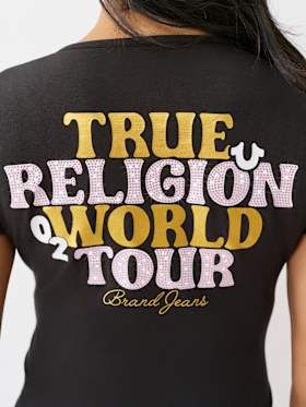 CRYSTAL WORLD TOUR BABY TEE