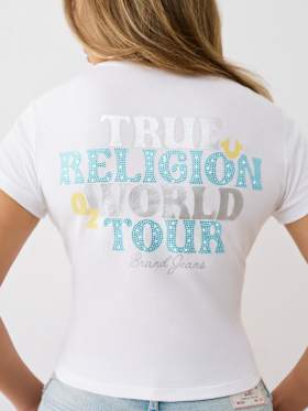 CRYSTAL WORLD TOUR BABY TEE