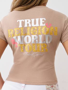 CRYSTAL WORLD TOUR BABY TEE