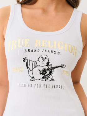 RIBBED METALLIC BUDDHA TANK