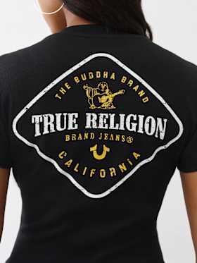 RIBBED LOGO BABY TEE