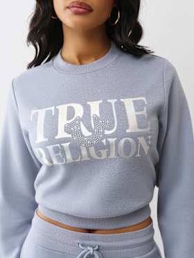 IRIDESCENT CREW NECK PULLOVER