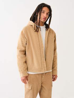 HORSESHOE CORDUROY HOODED JACKET