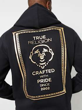 FRAMED BUDDHA ZIP HOODIE