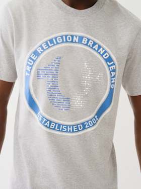 CRYSTAL HORSESHOE LOGO TEE