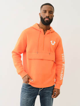 FLEECE ANORAK HOODIE