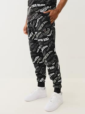 ALLOVER WAVY LOGO JOGGER
