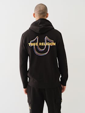 MULTI HORSESHOE ZIP HOODIE