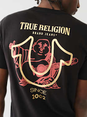 METALLIC HORSESHOE LOGO TEE