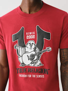 HORSESHOE BUDDHA PUFF PRINT TEE