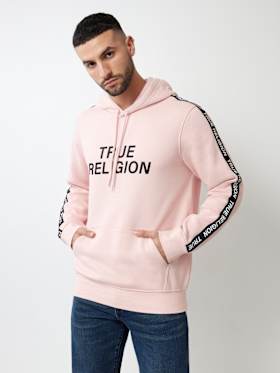 TRUE RELIGION TAPING PULLOVER HOODIE