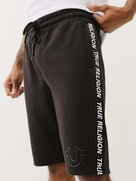 SILICONE LOGO TAPING SWEAT SHORT