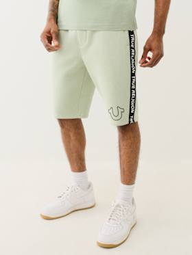 SILICONE LOGO TAPING SWEAT SHORT