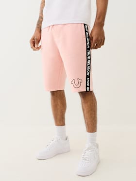 SILICONE LOGO TAPING SWEAT SHORT