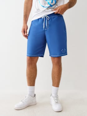 STITCHED HORSESHOE BOARD SHORTS 9”