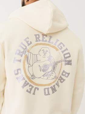 METALLIC LOGO ZIP HOODIE