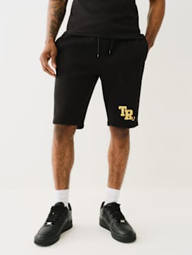 METALLIC LOGO SWEAT SHORT