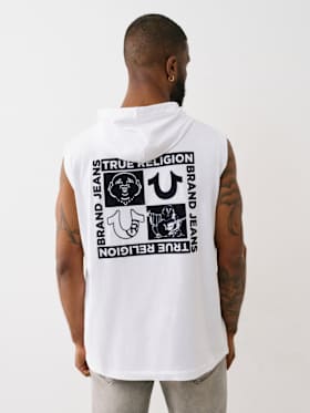 HORSESHOE BOX HOODIE TANK 