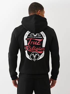OVERLAY LOGO ZIP HOODIE