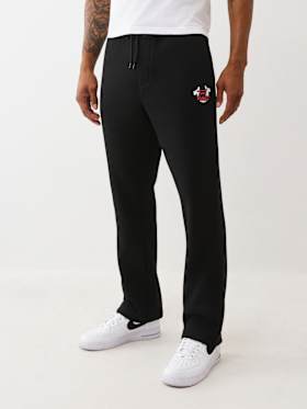OVERLAY LOGO STRAIGHT LEG SWEATPANT