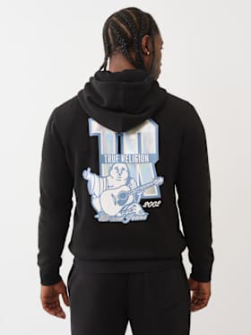 IRIDESCENT LOGO ZIP HOODIE