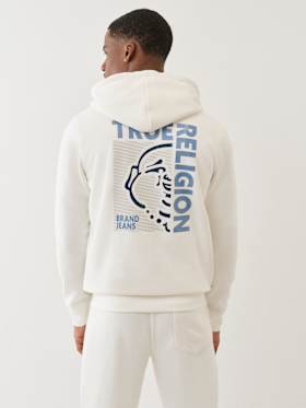 BOXED BUDDHA ZIP HOODIE