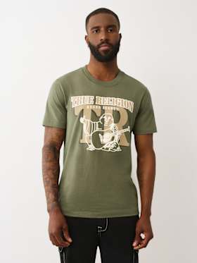 BUDDHA LOGO OVERLAY GRAPHIC TEE