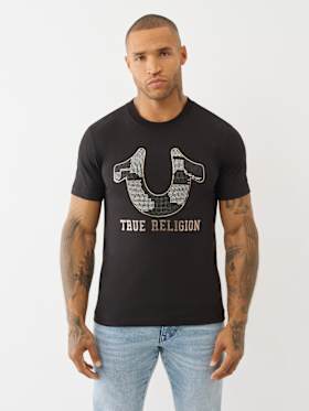 TWO TONE STUD TEE