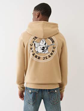 BUDDHA SEAL ZIP HOODIE