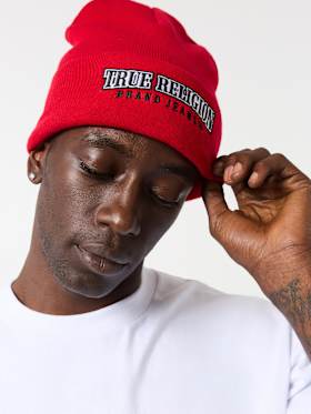 ARCHED LOGO BEANIE