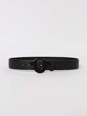 EMBOSSED HORSESHOE BUCKLE BELT