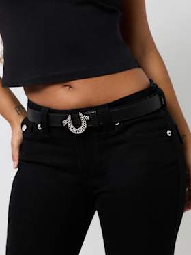 WOMEN'S CRYSTAL HORSESHOE BELT
