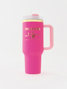 BUDDHA TUMBLER WITH STRAW
