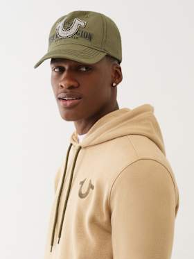 HORSESHOE APPLIQUE BASEBALL HAT