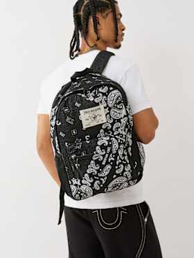 DENIM PAISLEY BACKPACK