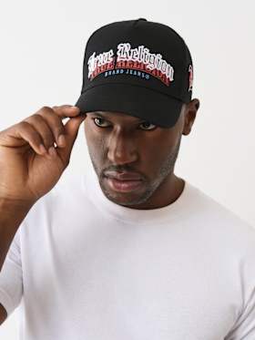 DOUBLE PRINT LOGO TRUCKER HAT