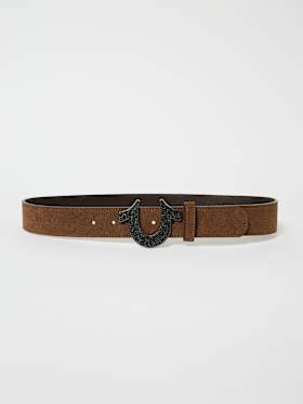 SUEDE HORSESHOE BELT