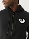 BUDDHA LOGO ZIP HOODIE