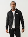 BUDDHA LOGO ZIP HOODIE