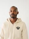 BUDDHA LOGO ZIP HOODIE