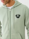 BUDDHA LOGO ZIP HOODIE