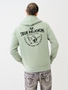 BUDDHA LOGO ZIP HOODIE
