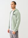 BUDDHA LOGO ZIP HOODIE